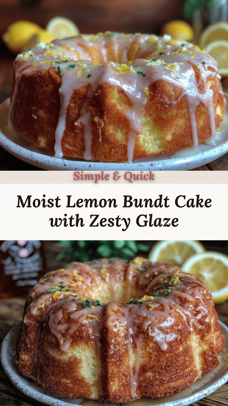 moist lemon Bundt cake recipe