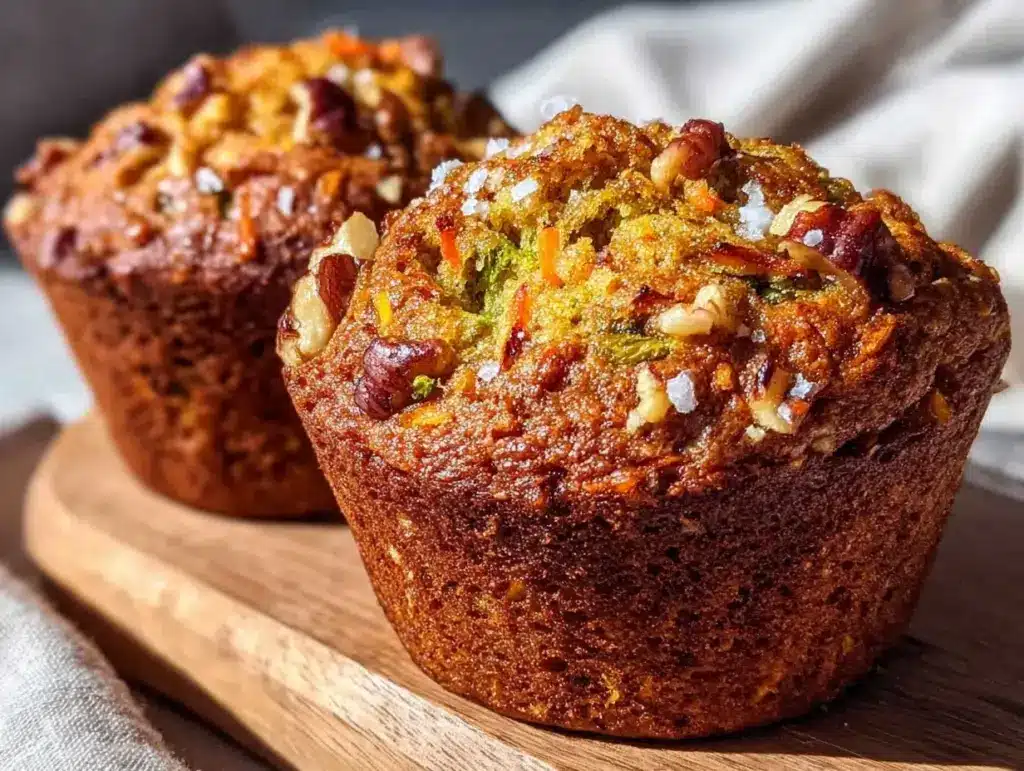 moist morning glory muffins - featured image