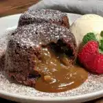 molten chocolate lava cake for two - featured image