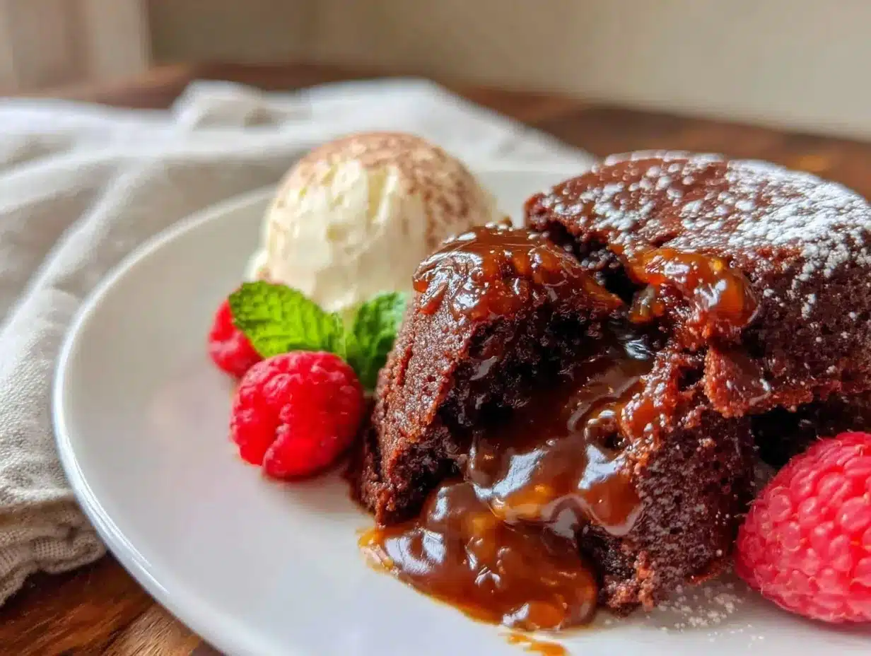 molten chocolate lava cake for two preparation steps