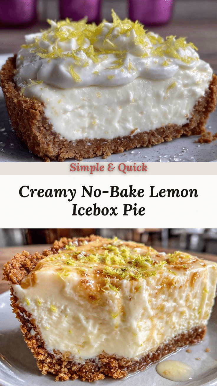 no-bake lemon icebox pie recipe