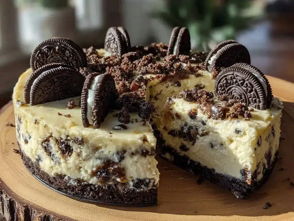 no-bake Oreo cheesecake - featured image