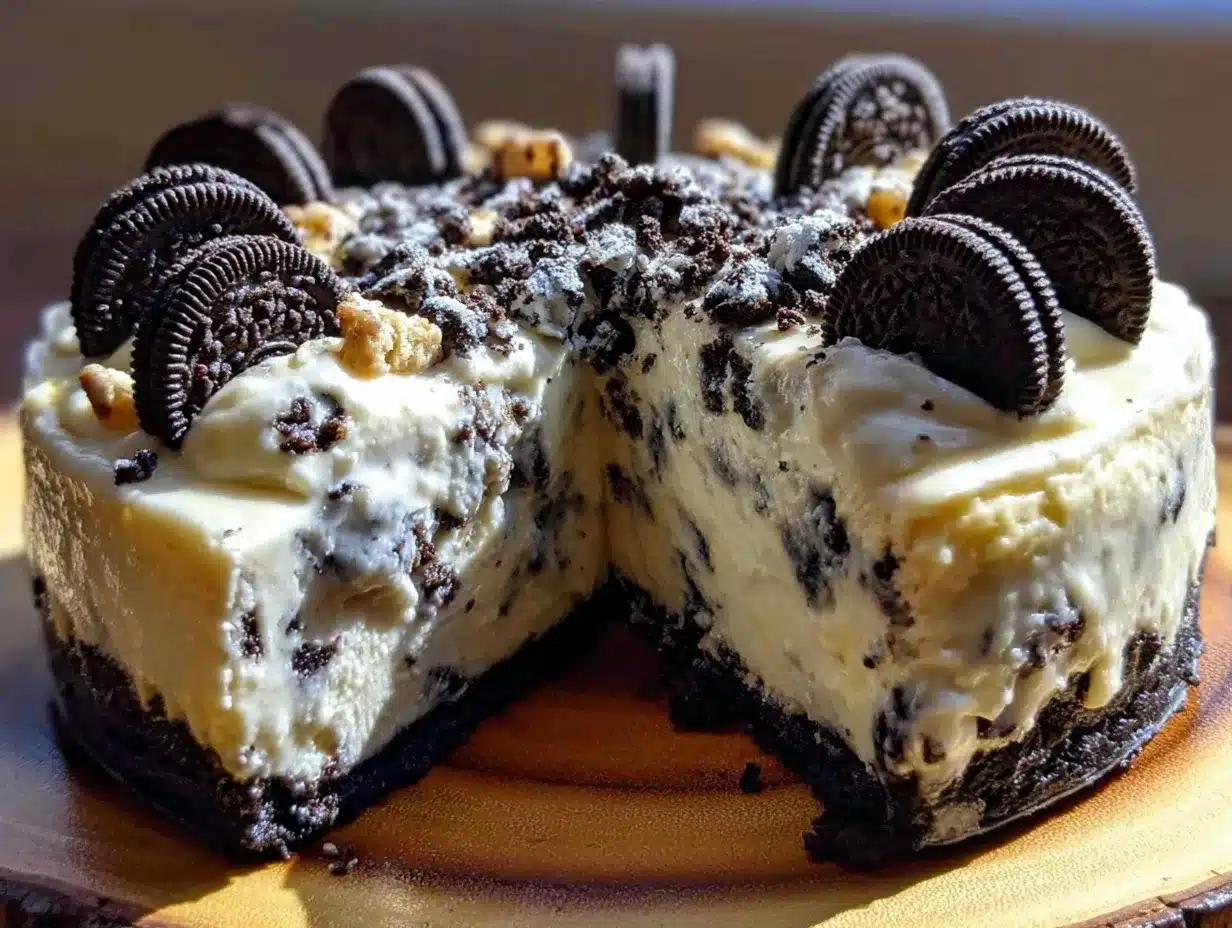 no-bake Oreo cheesecake preparation steps
