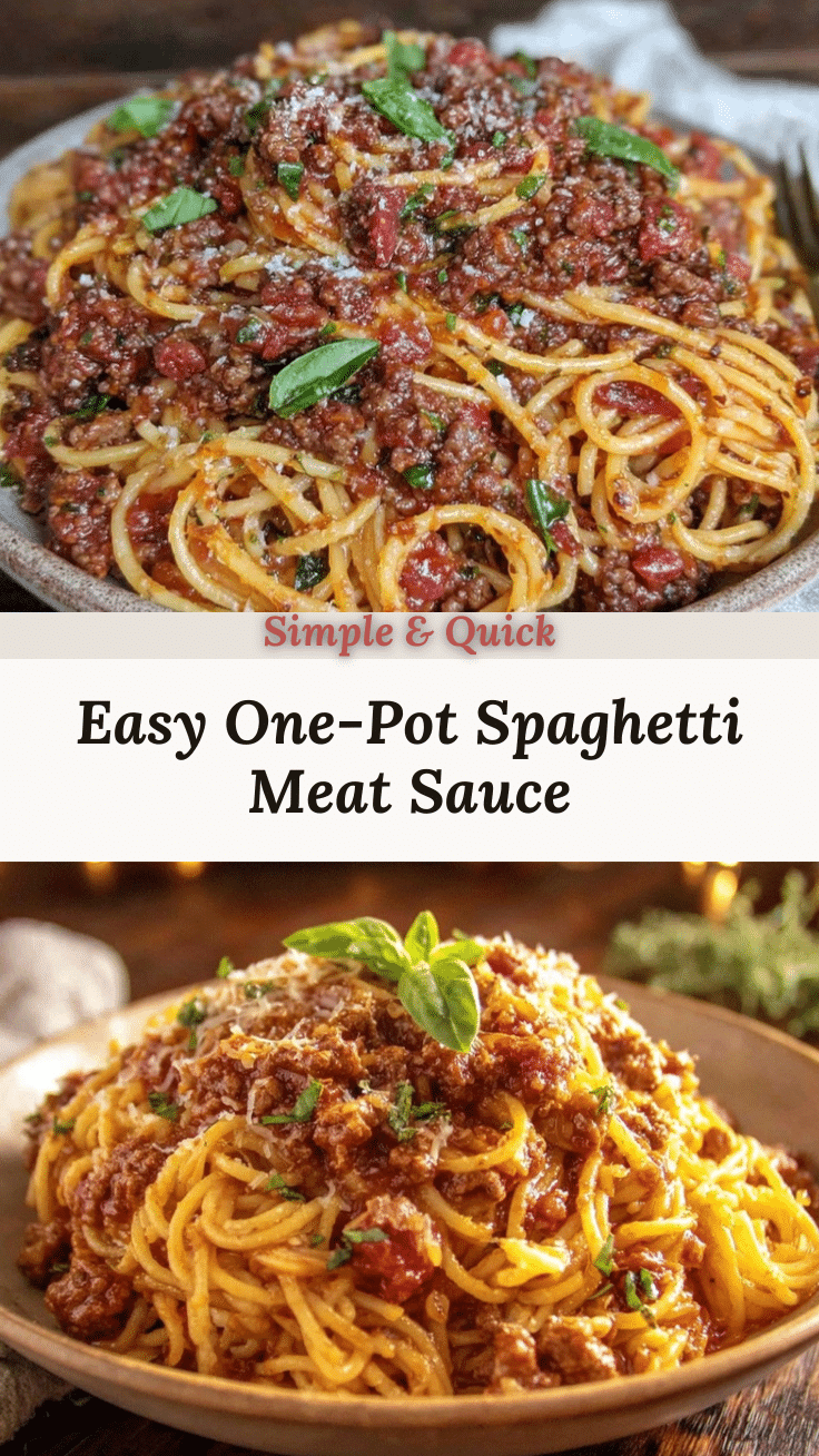 one-pot spaghetti with meat sauce recipe