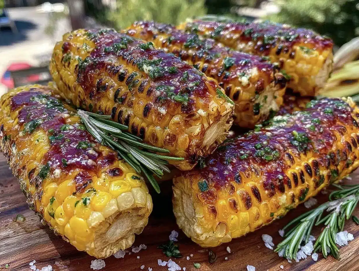 perfect grilled corn with herb butter preparation steps
