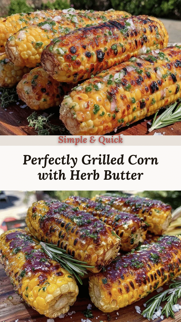 perfect grilled corn with herb butter recipe
