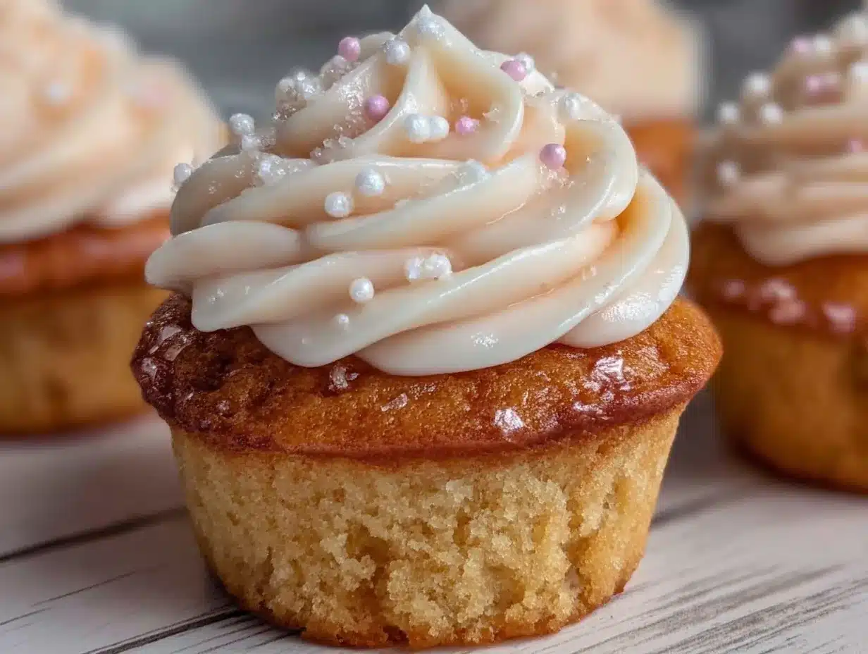 pink champagne cupcakes preparation steps
