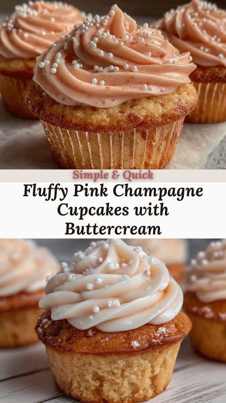 pink champagne cupcakes recipe