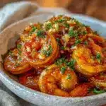 quick honey garlic shrimp - featured image