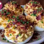 savory deviled eggs recipe - featured image