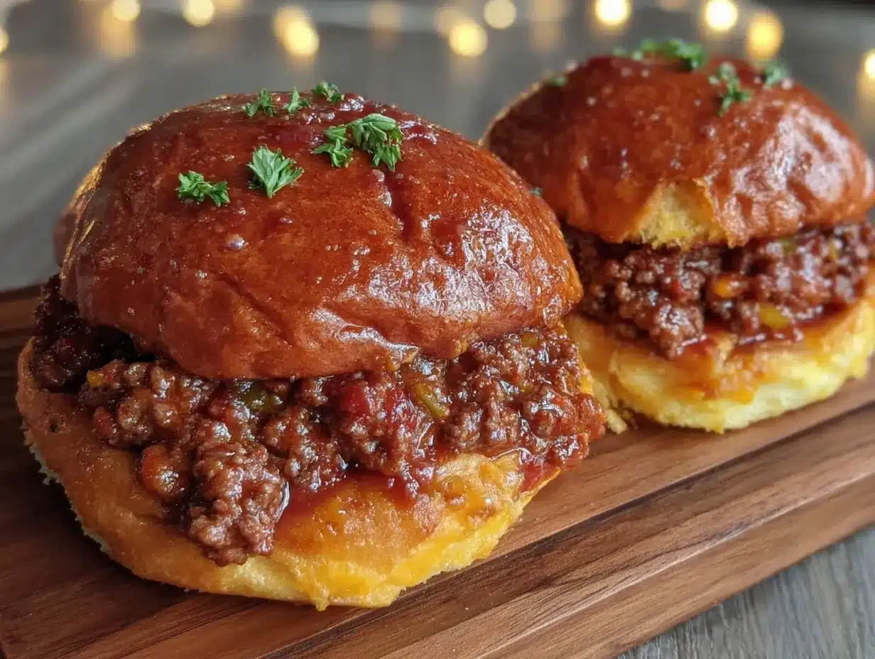 savory sloppy joes on brioche buns preparation steps