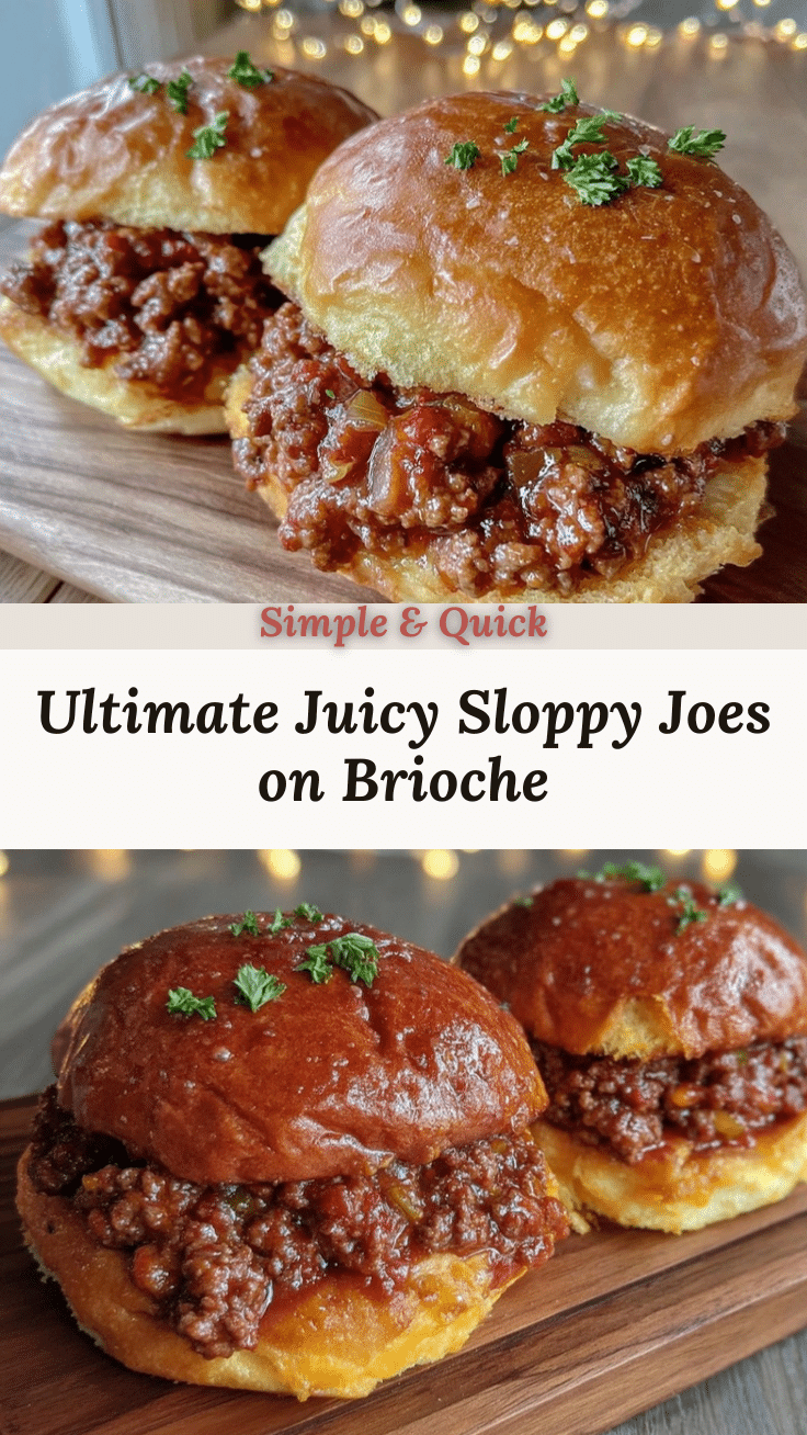savory sloppy joes on brioche buns recipe