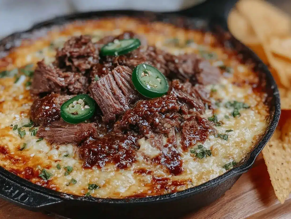 savory smoked brisket queso fundido preparation steps