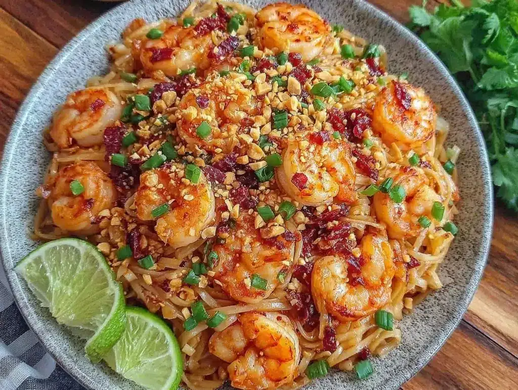 shrimp pad thai recipe - featured image
