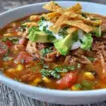 slow cooker chicken tortilla soup - featured image