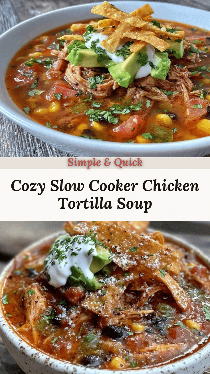 slow cooker chicken tortilla soup recipe