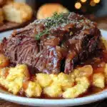 slow cooker french onion pot roast - featured image