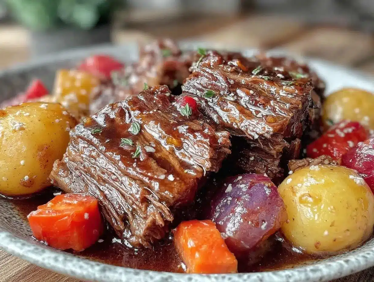 slow cooker pot roast preparation steps