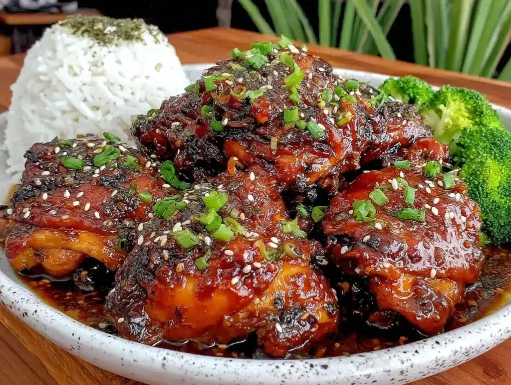 slow cooker teriyaki chicken - featured image