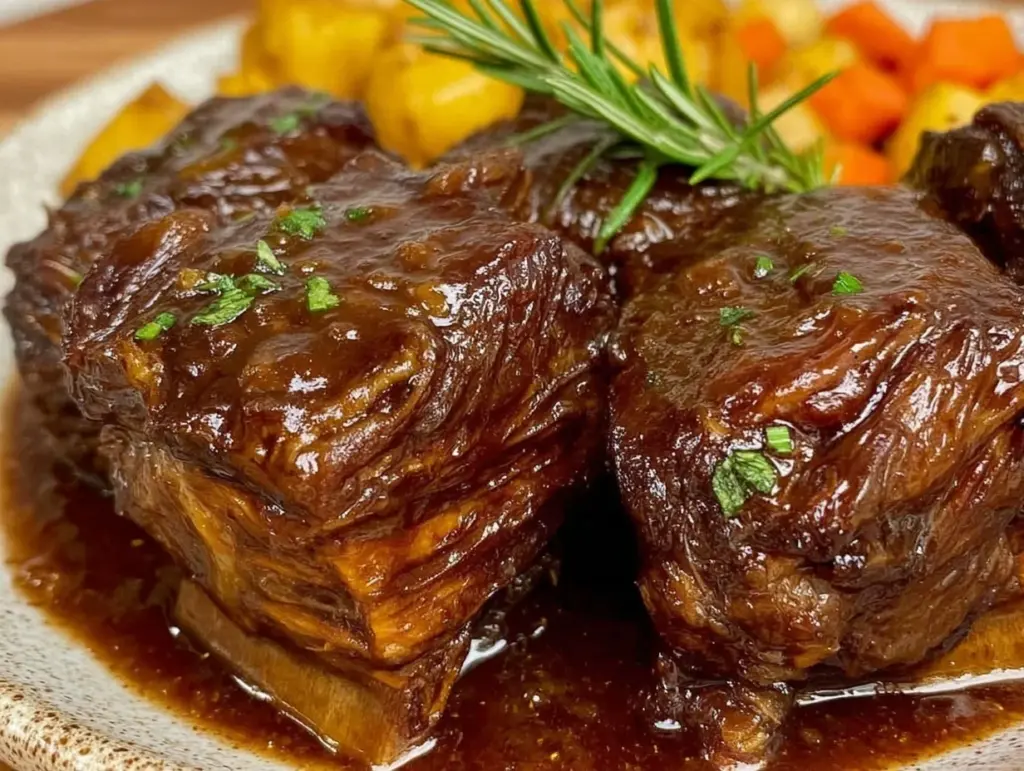 tender braised beef short ribs - featured image