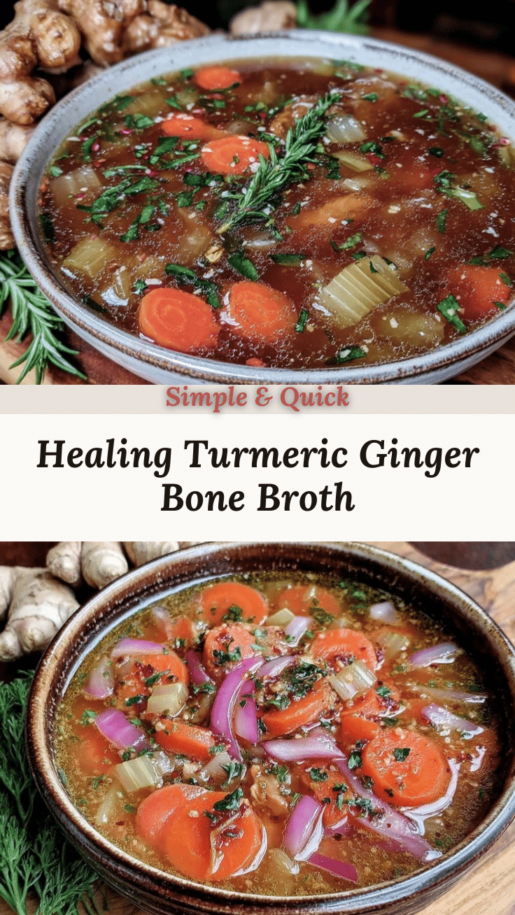 turmeric ginger bone broth recipe