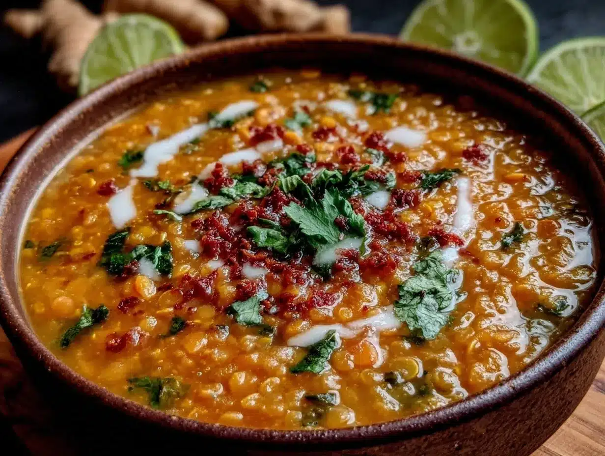 turmeric lentil soup preparation steps