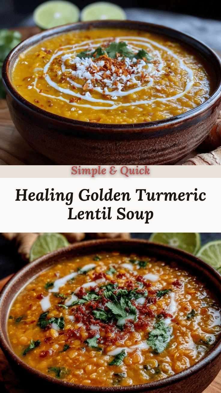 turmeric lentil soup recipe