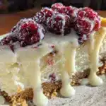 white chocolate raspberry cheesecake recipe - featured image