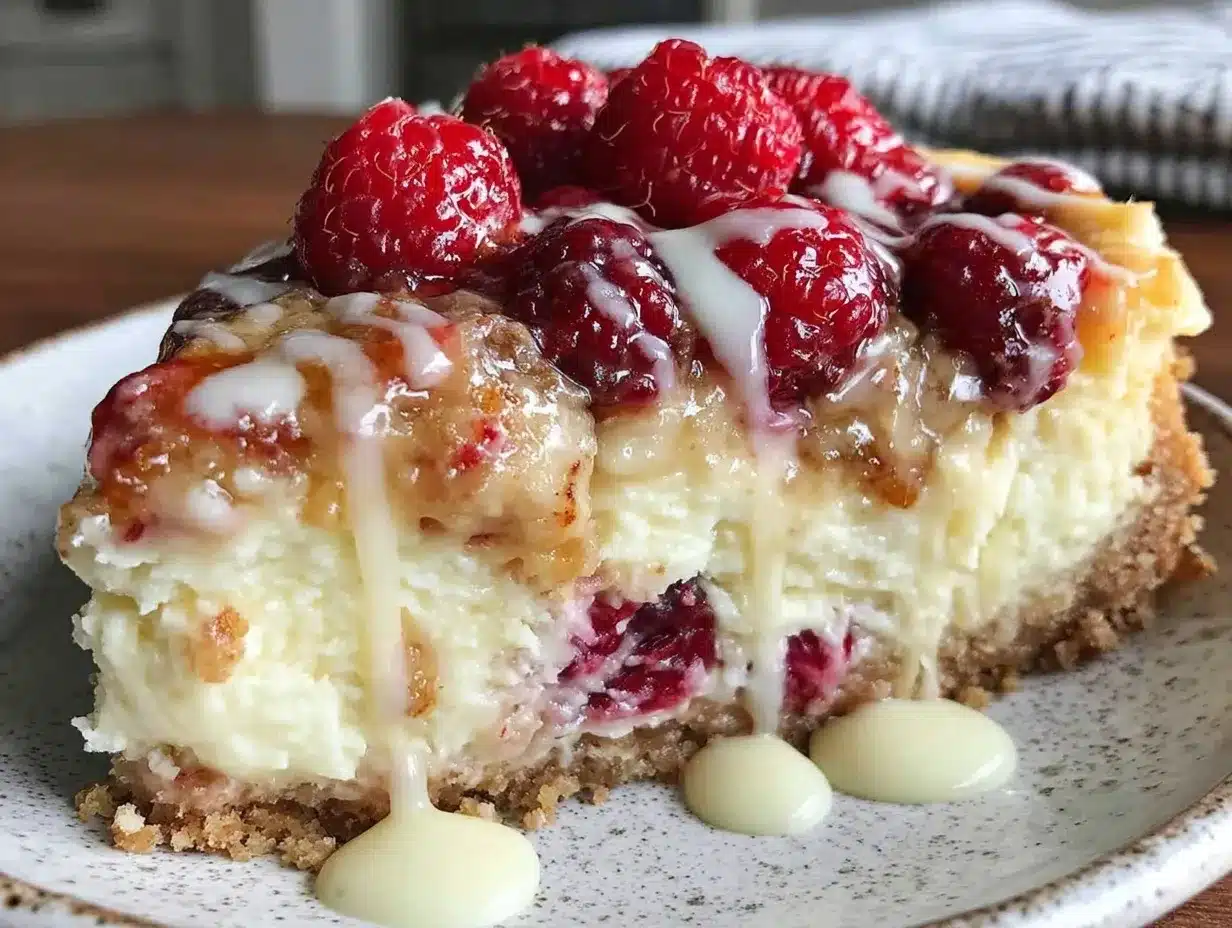 white chocolate raspberry cheesecake recipe preparation steps