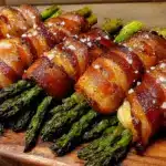 bacon-wrapped asparagus bundles - featured image