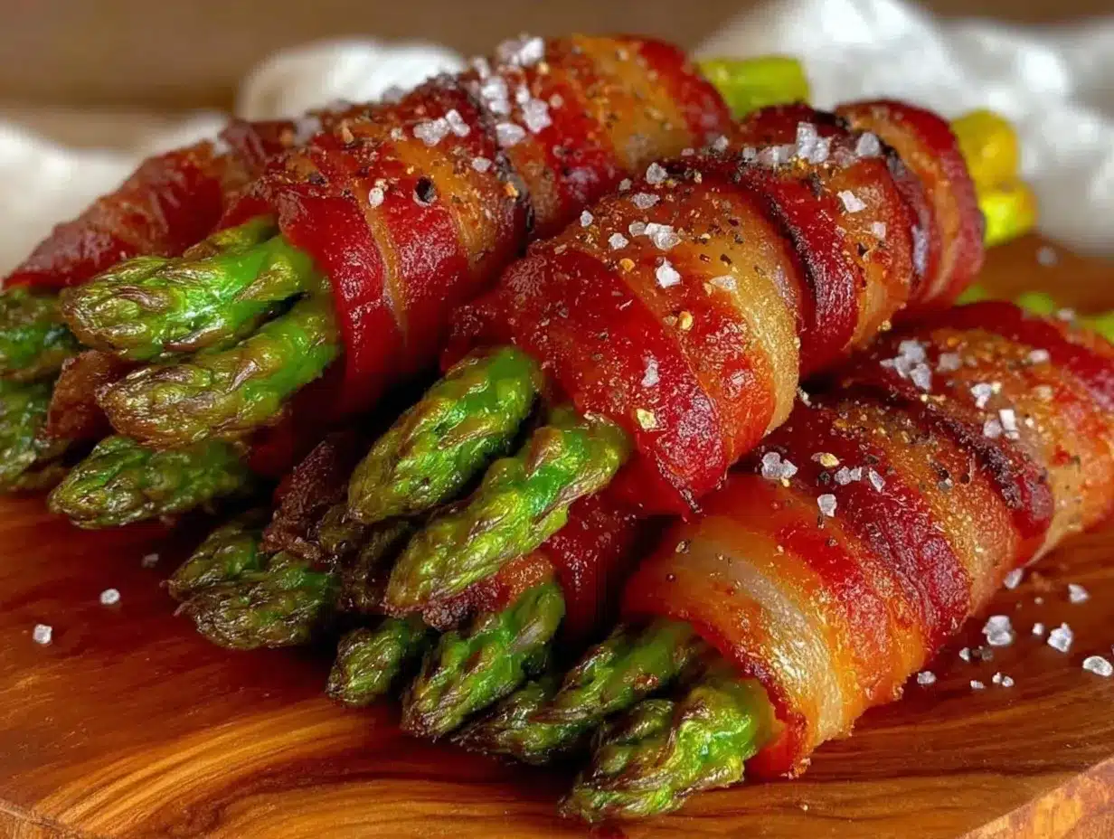 bacon-wrapped asparagus bundles preparation steps