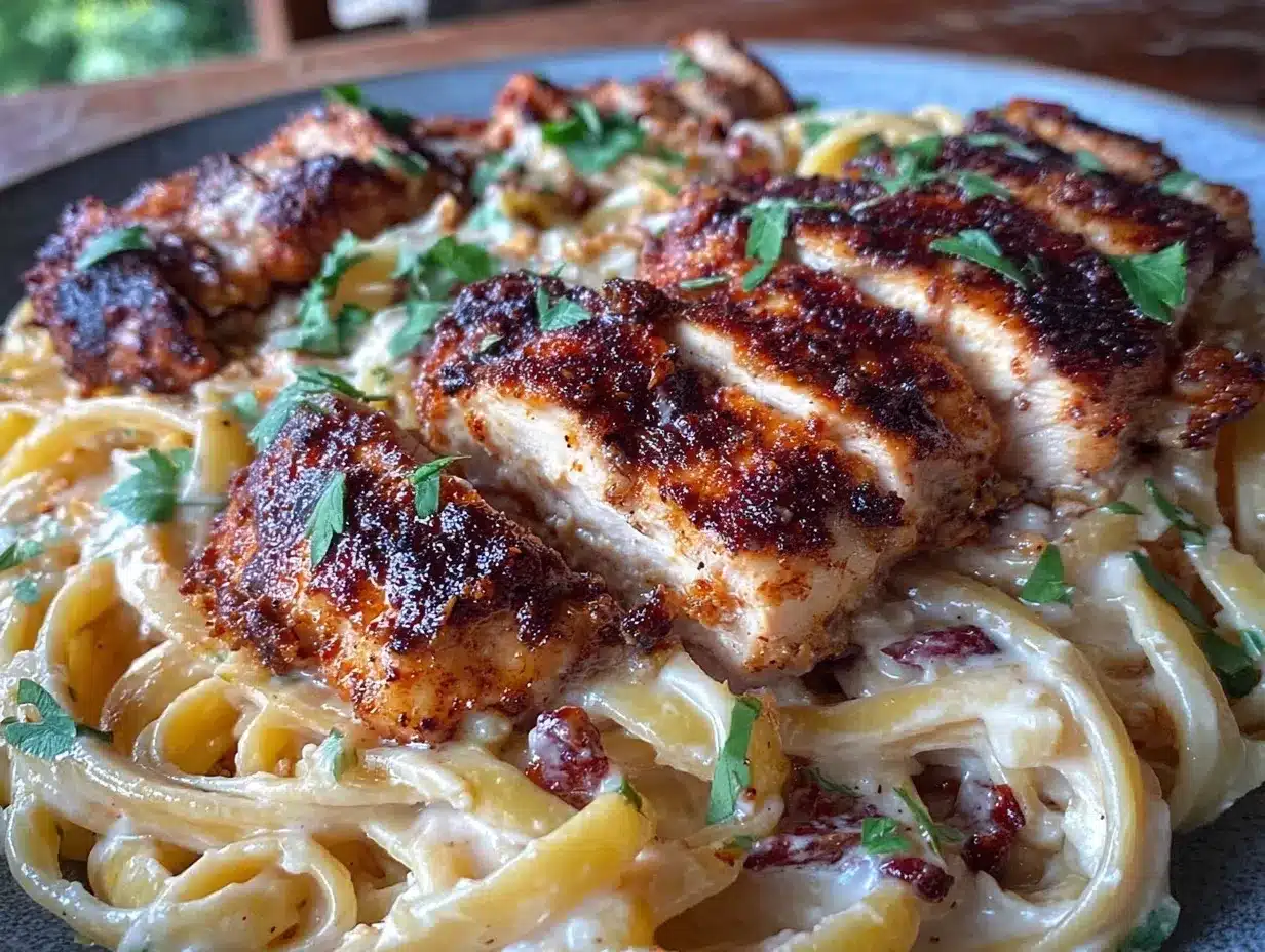 Cajun Chicken Alfredo preparation steps