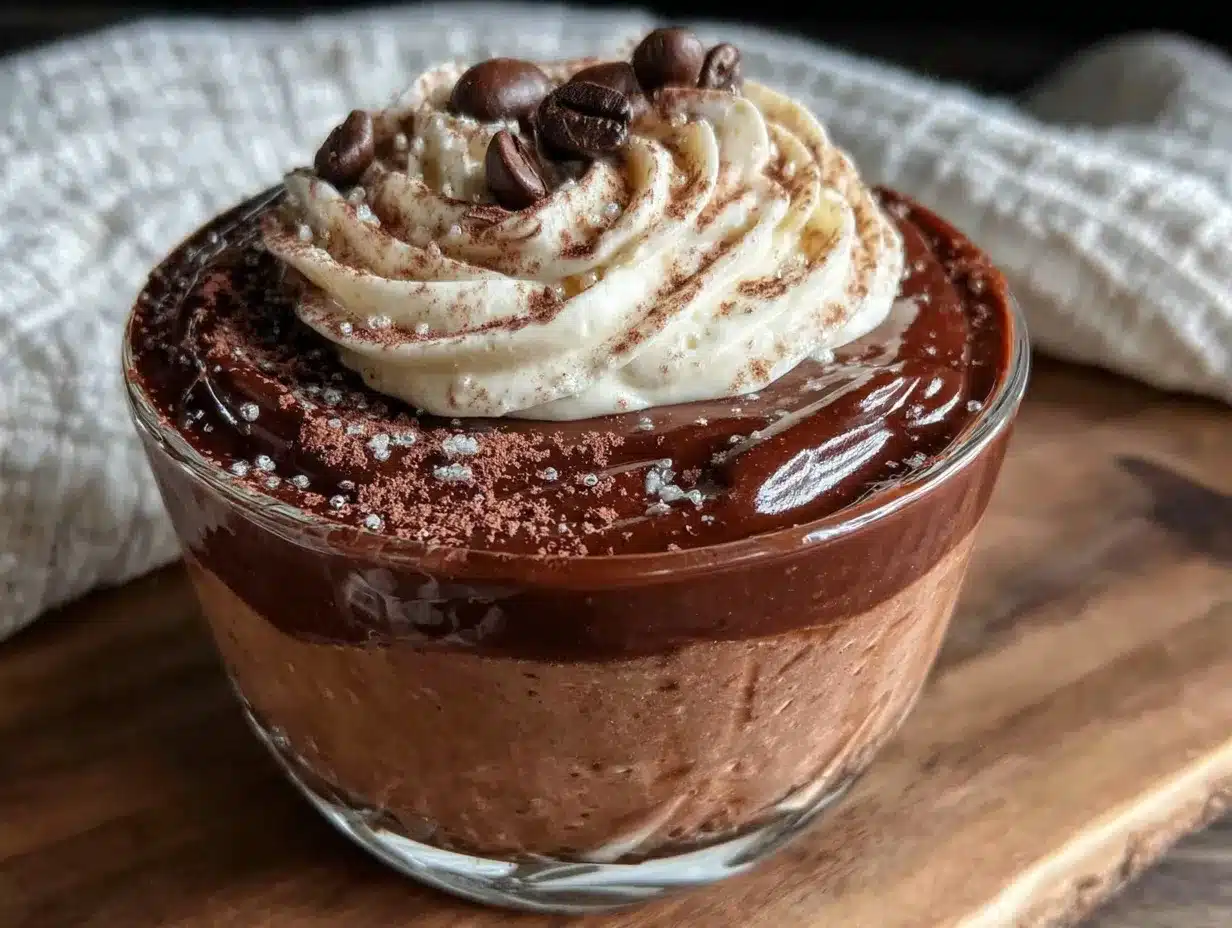 chocolate espresso panna cotta preparation steps