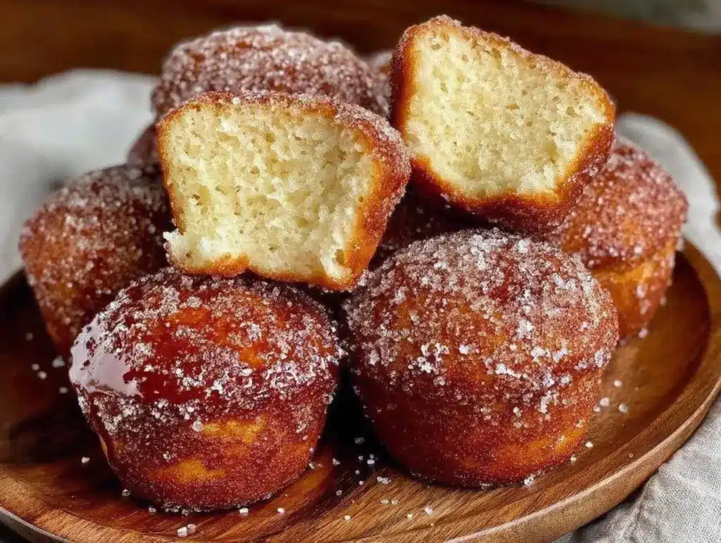 cinnamon sugar donut muffins - featured image