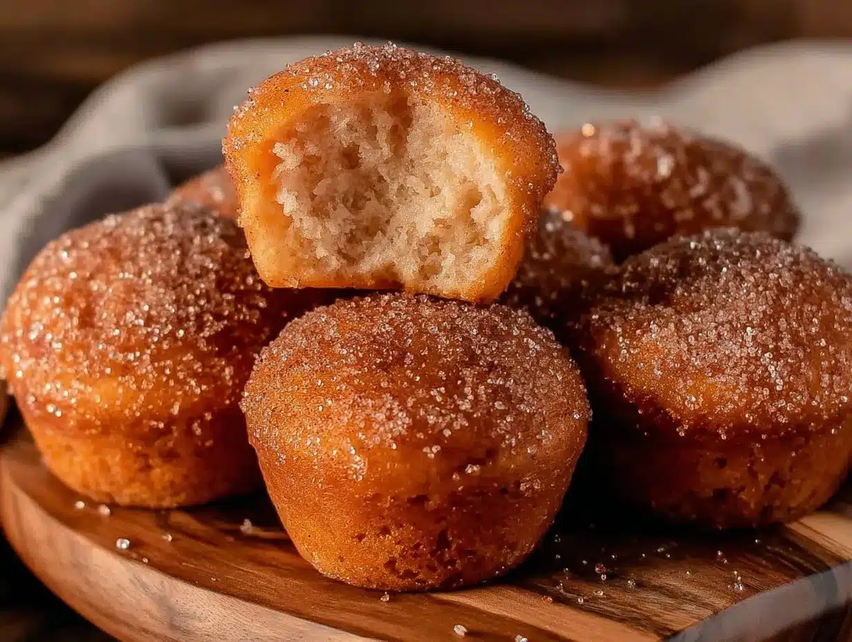 cinnamon sugar donut muffins preparation steps