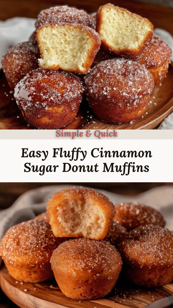 cinnamon sugar donut muffins recipe