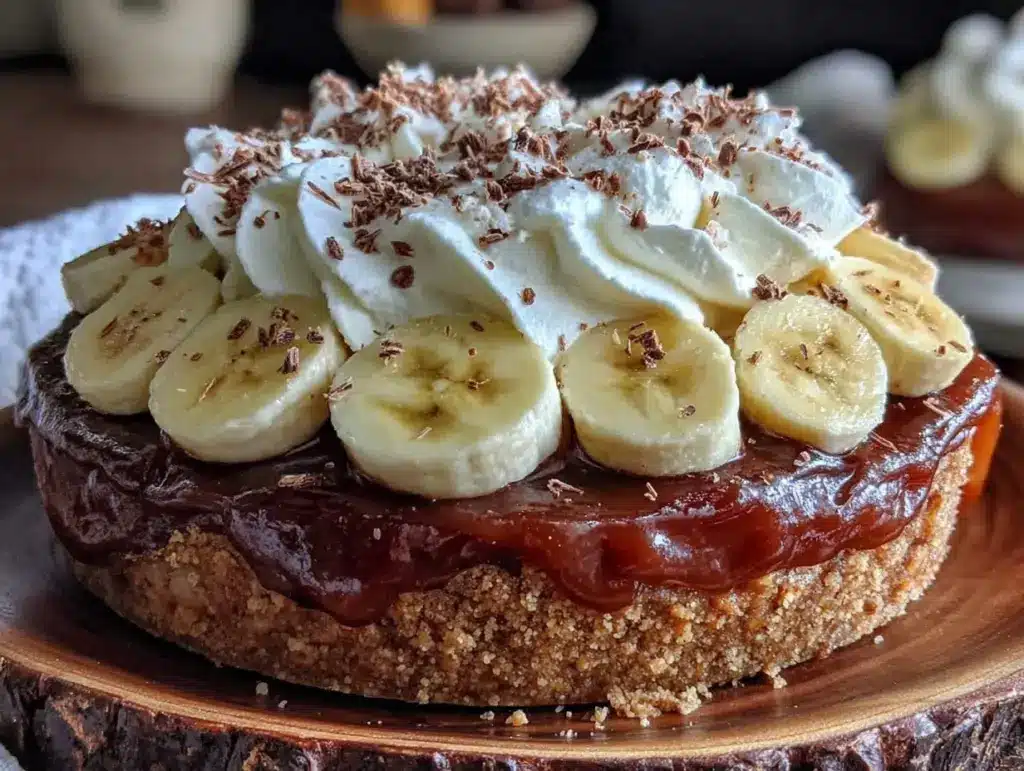 creamy banoffee pie recipe - featured image