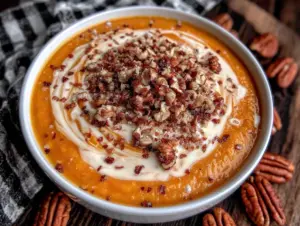 creamy butternut squash soup with ginger - featured image