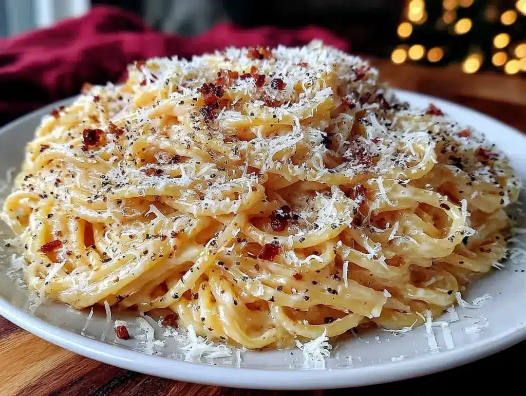 creamy cacio e pepe recipe - featured image