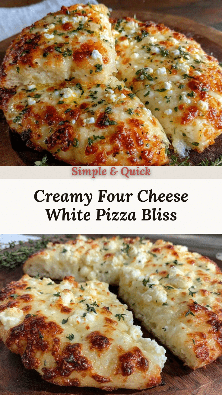 creamy four cheese white pizza recipe
