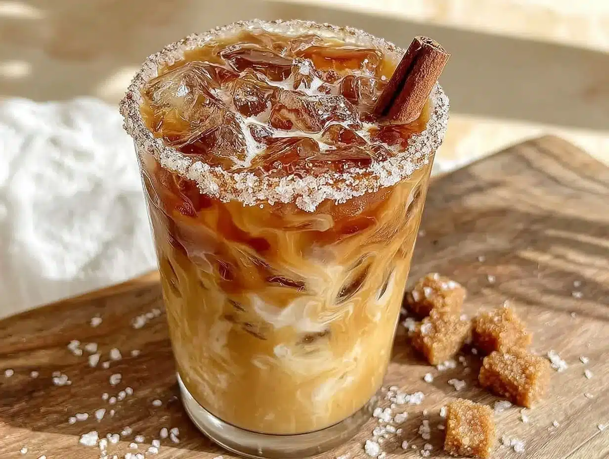 creamy iced brown sugar cinnamon coffee preparation steps