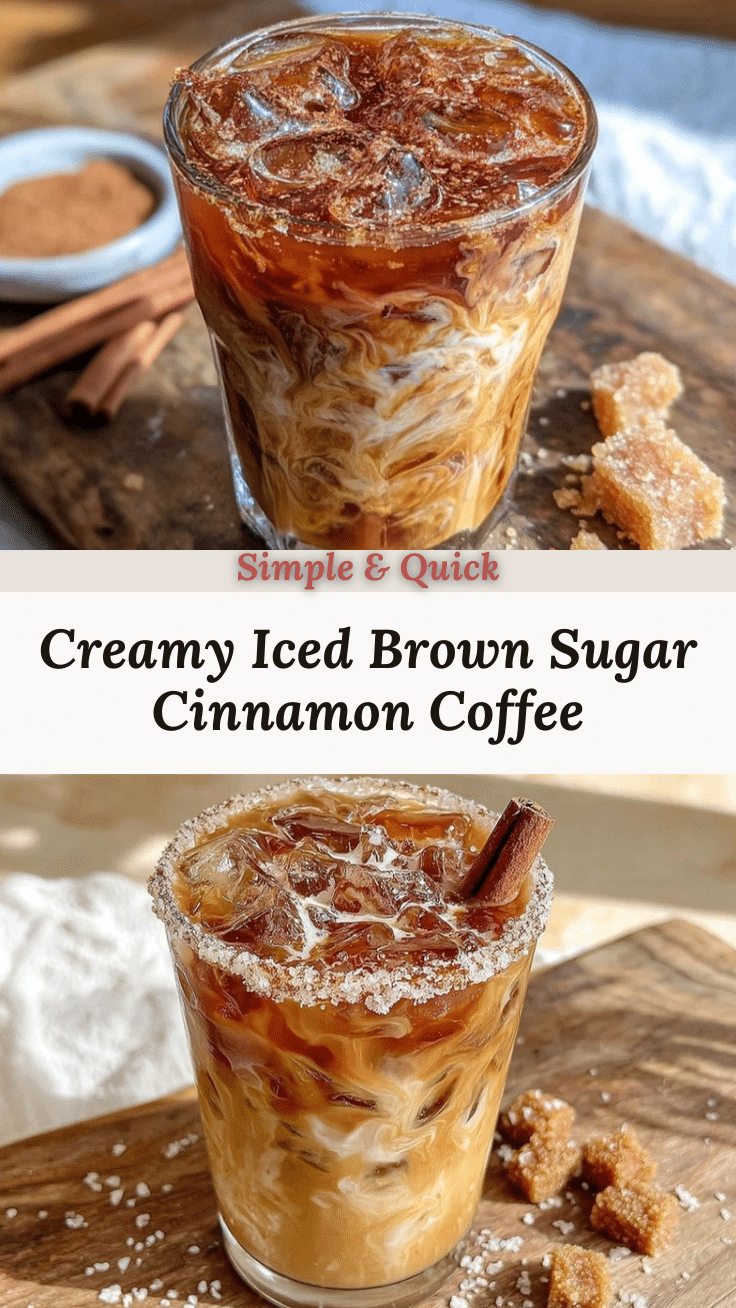 creamy iced brown sugar cinnamon coffee recipe
