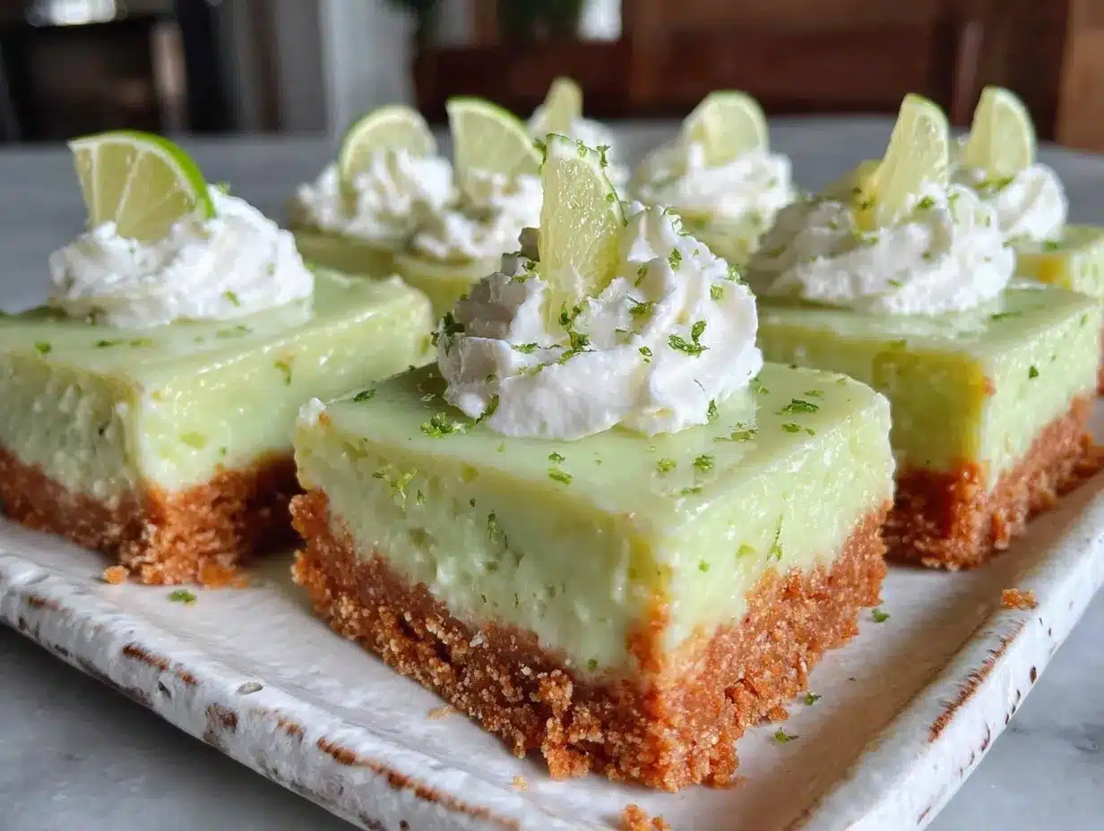 creamy key lime pie bars preparation steps