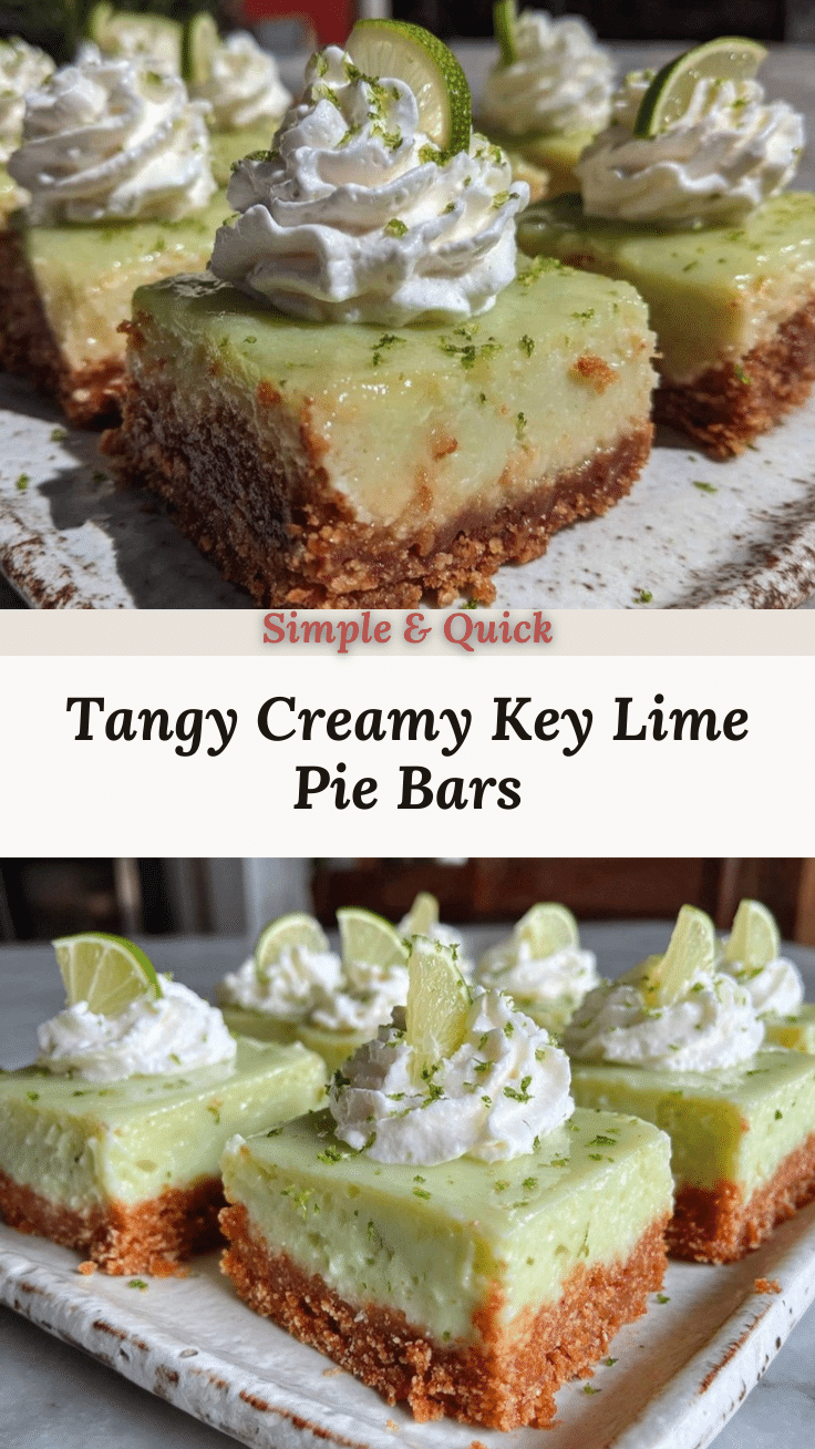 creamy key lime pie bars recipe