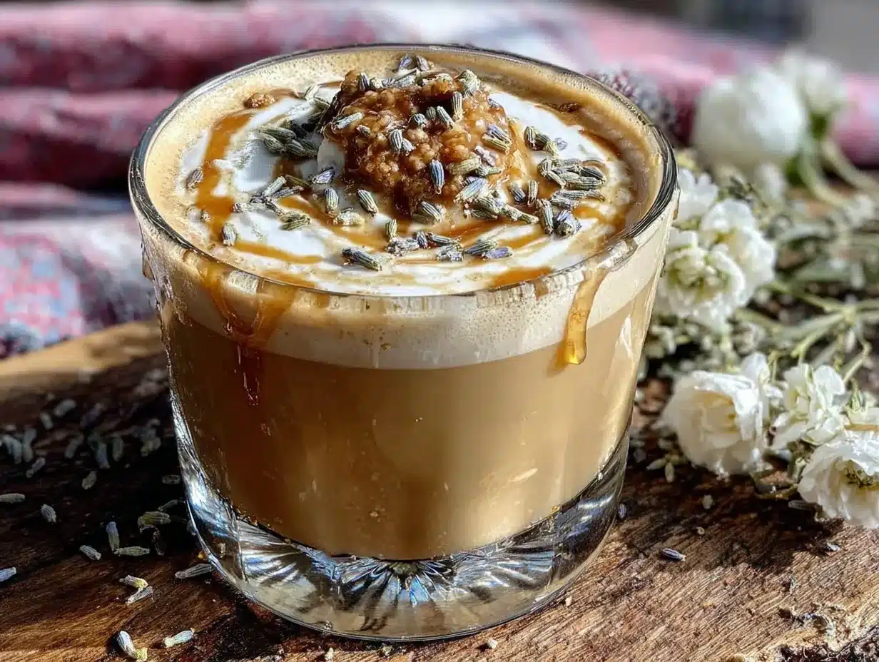 creamy lavender honey latte preparation steps