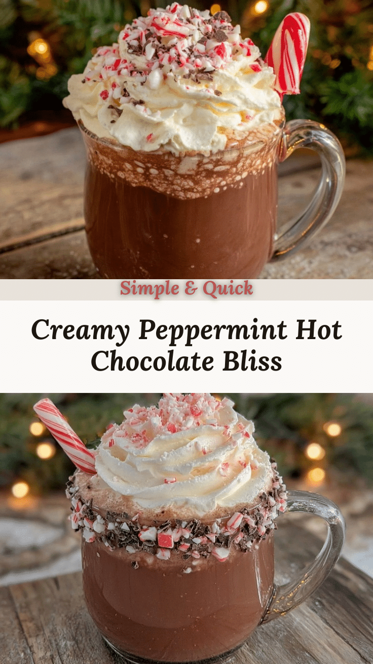 creamy peppermint hot chocolate recipe