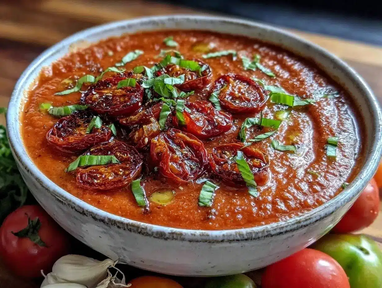 creamy roasted tomato basil soup with coconut milk preparation steps