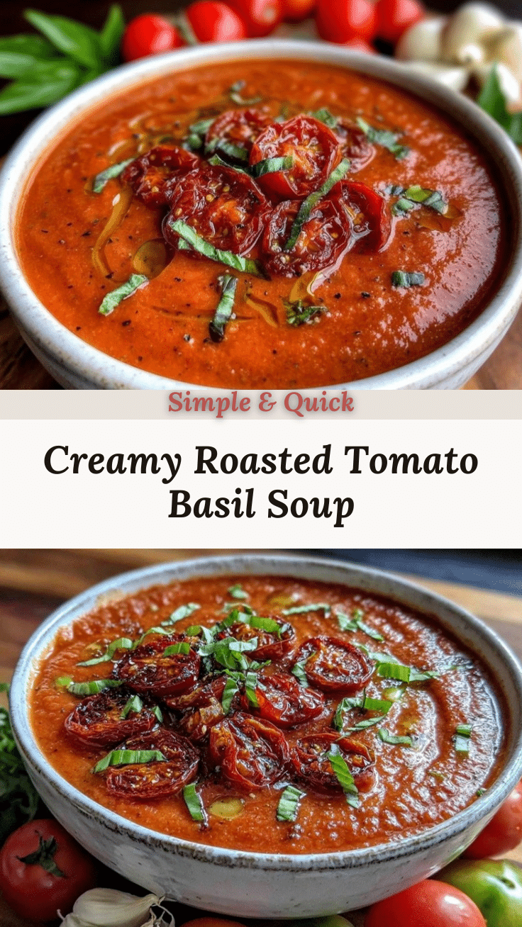 creamy roasted tomato basil soup with coconut milk recipe