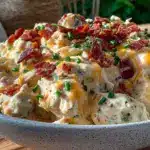 creamy slow cooker crack chicken - featured image