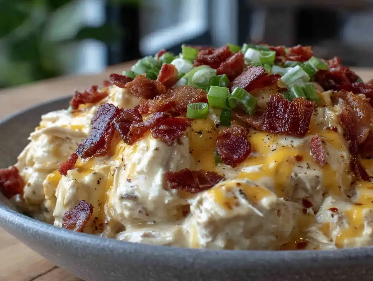 creamy slow cooker crack chicken preparation steps